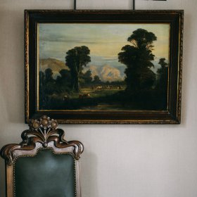 Gemälde im Zimmer des Landhotels Das Kronenschlösschen