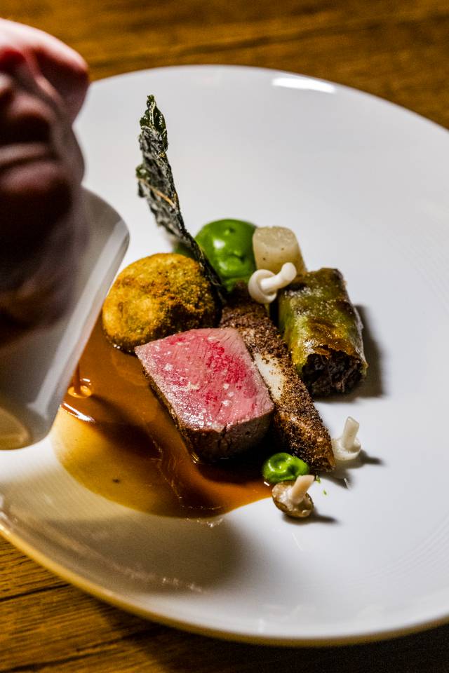 Essen im Restaurant des Das Kronenschlösschen