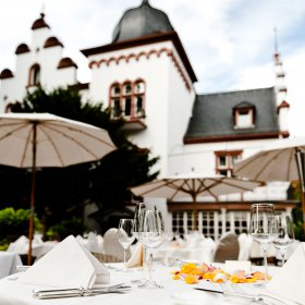 Außenterrasse im Landhotel Das Kronenschlösschen